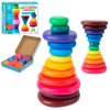 Дерев'яна іграшка Балансир кільця-камені, 12 штук