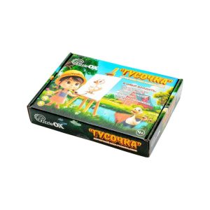 Деревʼяний пазл-розмальовка А5 "Гусочка" пензлик, фарби, клейка плівка Деревʼяний пазл-розмальовка А5 "Гусочка" пензлик, фарби, клейка плівка