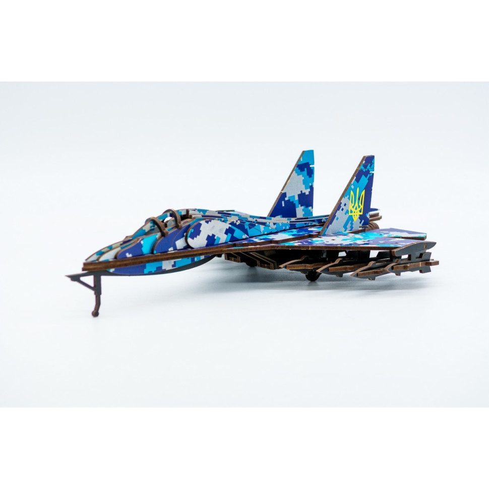 Дерев'яний 3D конструктор "МІГ-29", 94 деталі Дерев'яний 3D конструктор "МІГ-29", 94 деталі - Зображення 4