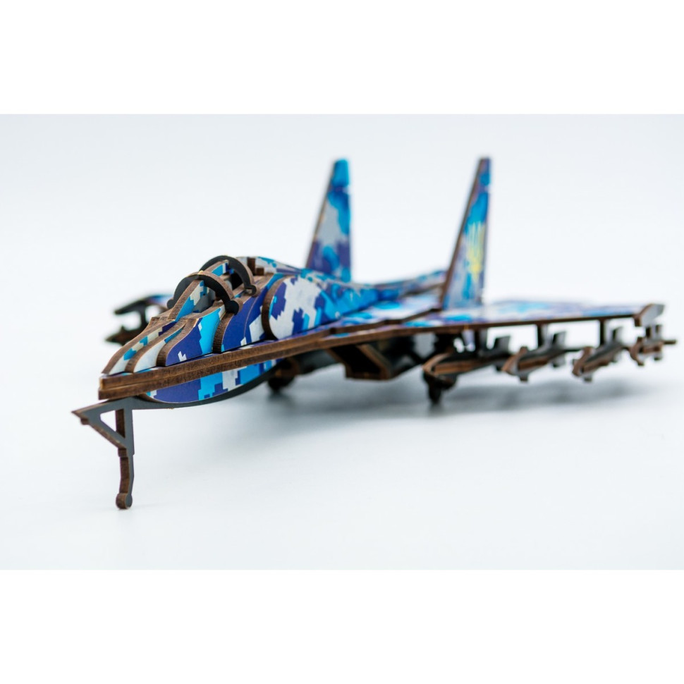 Дерев'яний 3D конструктор "МІГ-29", 94 деталі Дерев'яний 3D конструктор "МІГ-29", 94 деталі - Зображення 5