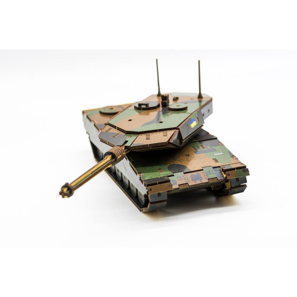 Дерев'яний 3D конструктор "Танк Леопард", 206 деталей Дерев'яний 3D конструктор "Танк Леопард", 206 деталей - Зображення 5