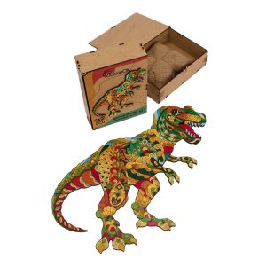 Фігурний дерев'яний пазл A3 "Тиранозавр Рекс", 132 деталі