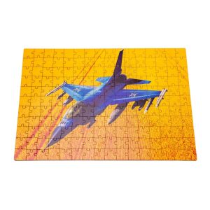 Alternative view of Фігурний дерев'яний пазл A3 "F16 Fighting Falcon", 176 елементів