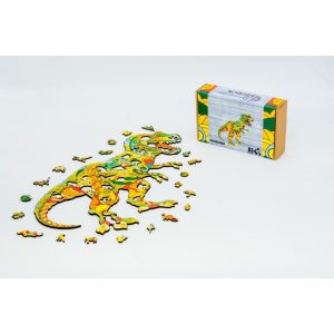 Alternative view of Фігурний дерев'яний пазл A3 "Тиранозавр Рекс", 129 елементів