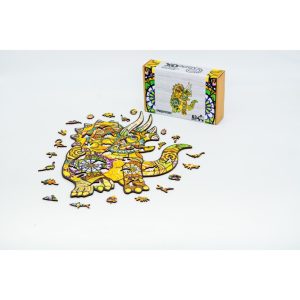 Alternative view of Фігурний дерев'яний пазл A3 "Трицератопс", 130 елементів