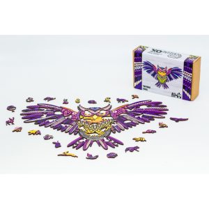 Alternative view of Фігурний дерев'яний пазл A3 "Чарівна сова", 120 елементів