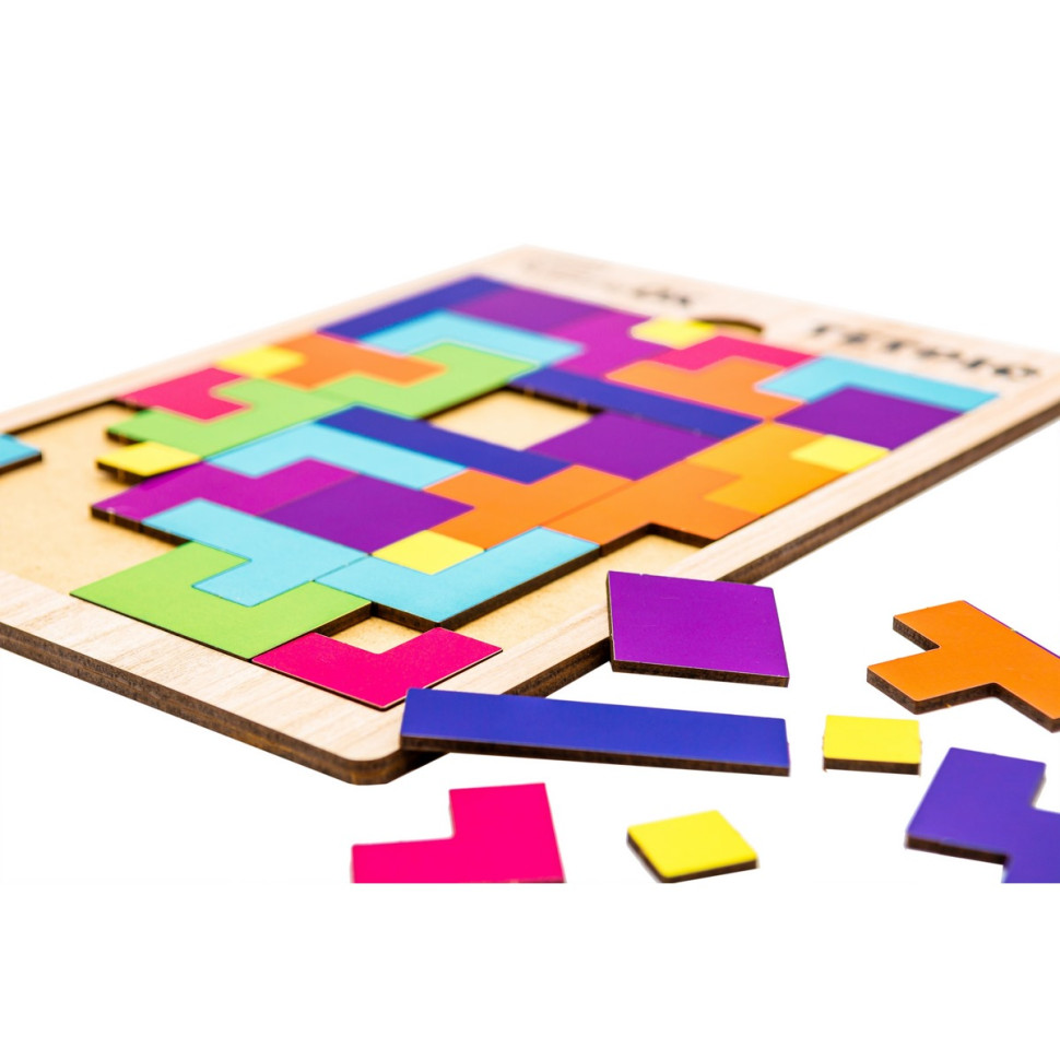Розвиваюча дерев'яна іграшка "Тетріс" Розвиваюча дерев'яна іграшка "Тетріс" - Зображення 2