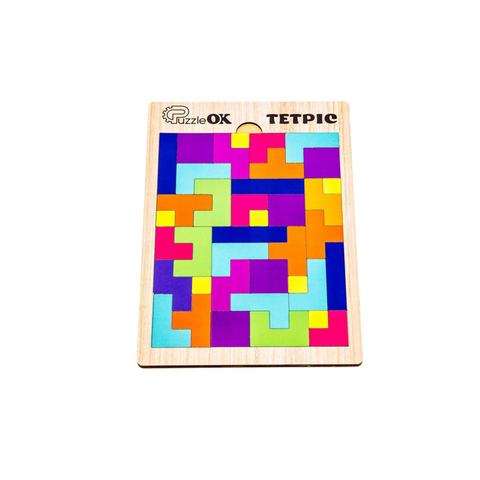 Розвиваюча дерев'яна іграшка "Тетріс" Розвиваюча дерев'яна іграшка "Тетріс" - Зображення 3