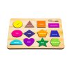 Розвиваюча дерев'яна іграшка "Фігури", 12 елементів