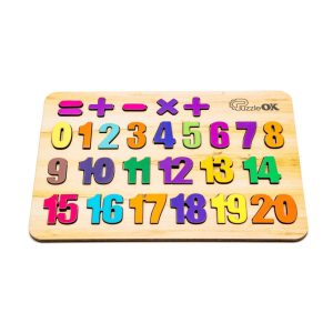 Розвиваюча дерев'яна іграшка "Цифри", 27 елементів