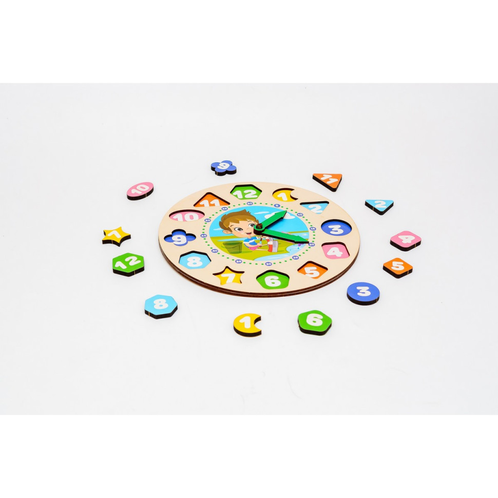 Дерев'яний сортер "Годинник" для хлопчиків Дерев'яний сортер "Годинник" для хлопчиків - Зображення 3