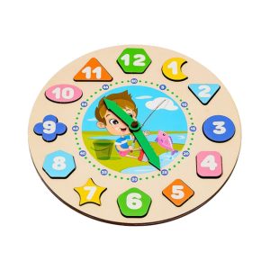 Дерев'яний сортер "Годинник" для хлопчиків