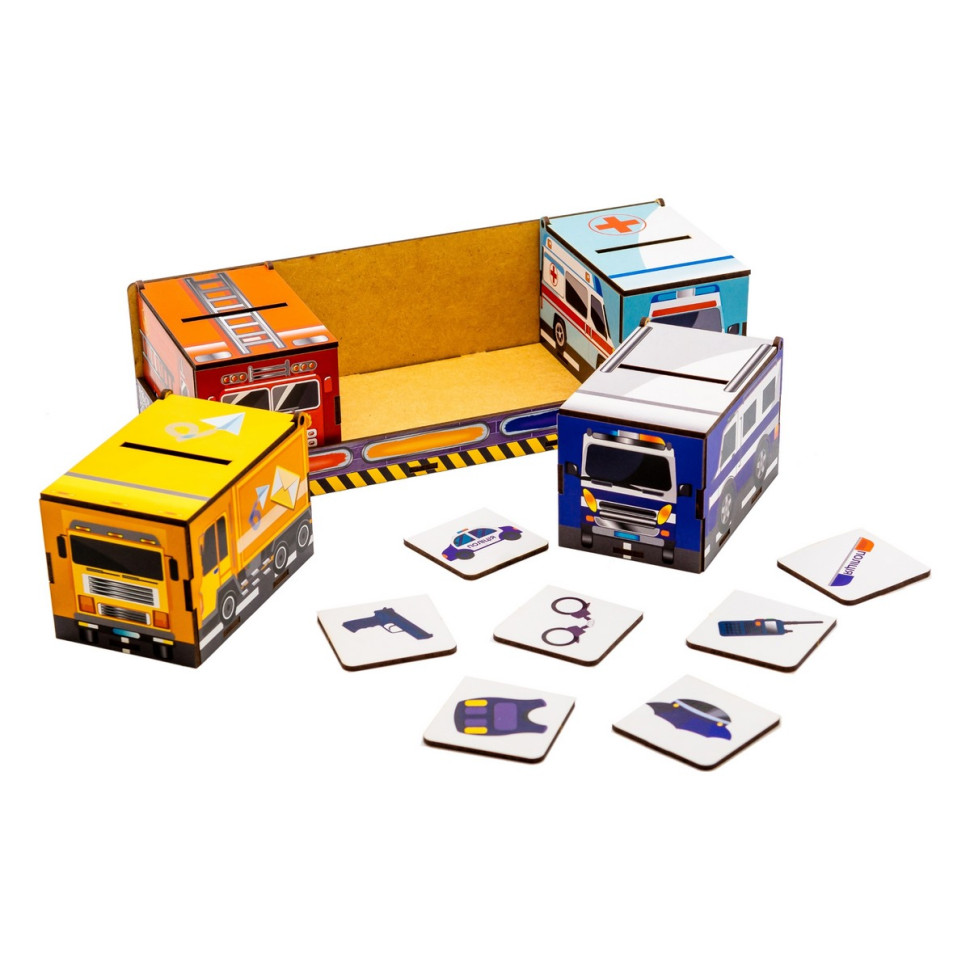 Дитячий Сортер Монтессорі "Машинки" Дитячий Сортер Монтессорі "Машинки" - Зображення 2