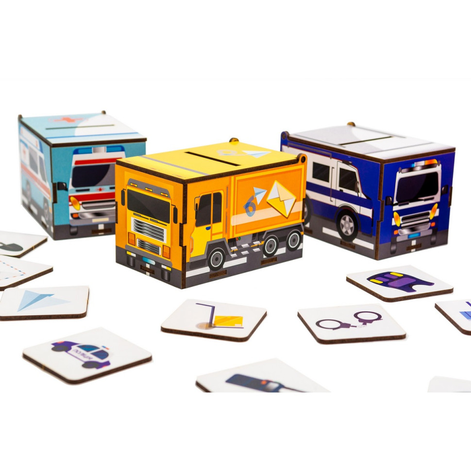 Дитячий Сортер Монтессорі "Машинки" Дитячий Сортер Монтессорі "Машинки" - Зображення 5