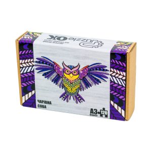 Фігурний дерев'яний пазл A3 "Чарівна сова", 120 елементів