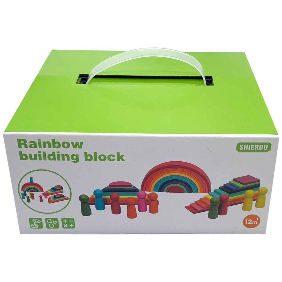 Дитяча дерев'яна іграшка сортер 4 в 1 "Радуга" Дитяча дерев'яна іграшка сортер 4 в 1 "Радуга"