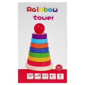 Дитяча дерев'яна іграшка Пірамідка сортер