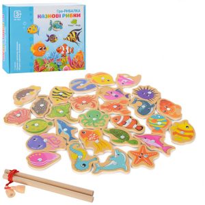 Дерев'яна іграшка риболовля "Морські мешканці"