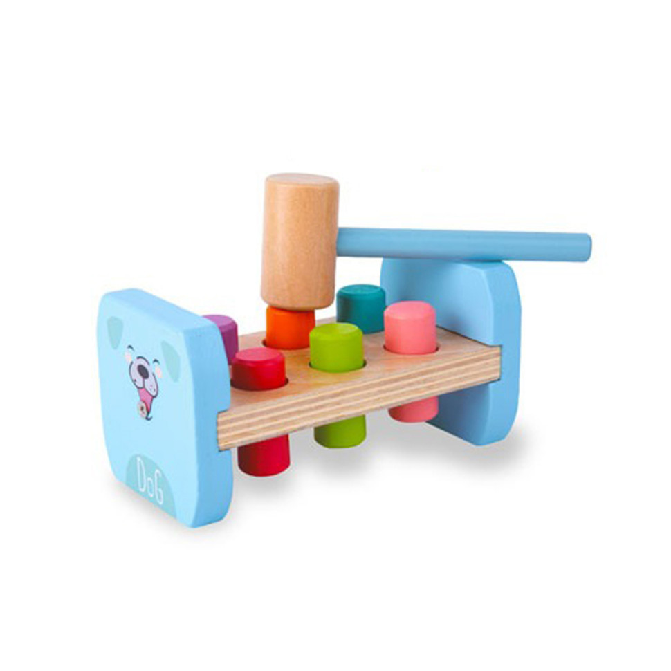 Дерев'яна іграшка стукачка "Собачка" молоток Собака Дерев'яна іграшка стукачка "Собачка" молоток Собака