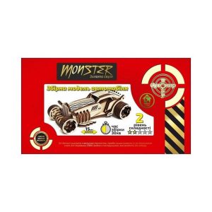 Дерев'яний конструктор Золота Серія автомобіль "Monster"