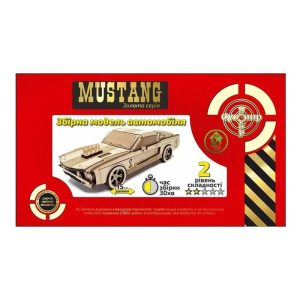 Дерев'яний конструктор Золота Серія автомобіль "Mustang"