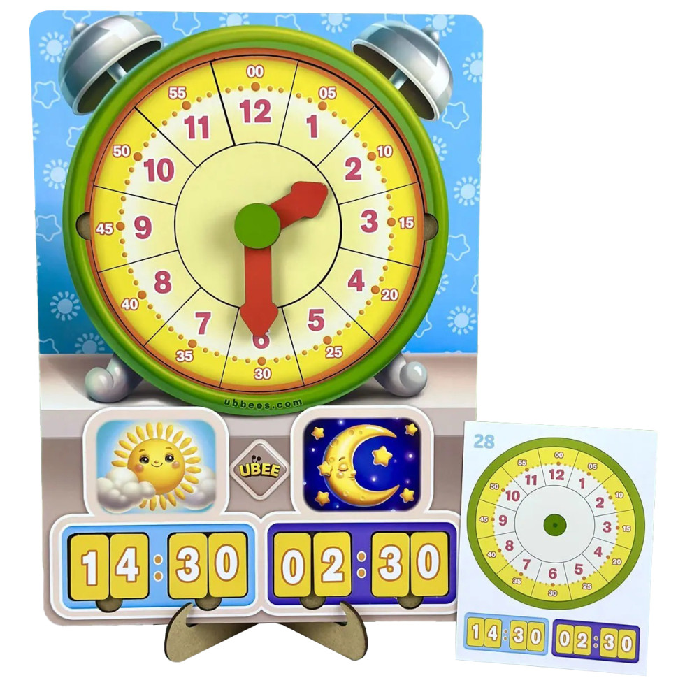 Розвиваюча гра Годинник - Вчимо час Розвиваюча гра Годинник - Вчимо час