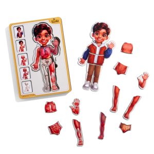 Alternative view of Дерев'яний пазл-вкладиш "Анатомія людини - хлопчик-2" будова тіла