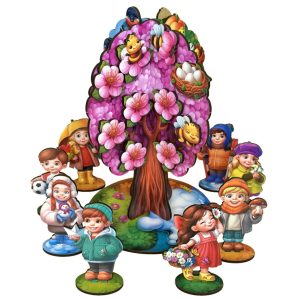 Дитяча настільна гра "Пори року абрикоса" дерев'яна