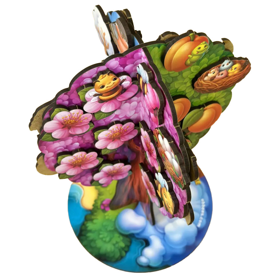 Дитяча настільна гра "Пори року абрикоса" дерев'яна Дитяча настільна гра "Пори року абрикоса" дерев'яна - Зображення 3