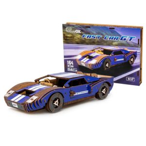 Деревянный 3D конструктор Fast car Gt, 164 детали