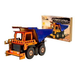 Дерев'яний 3D конструктор Самоскид, 96 деталей