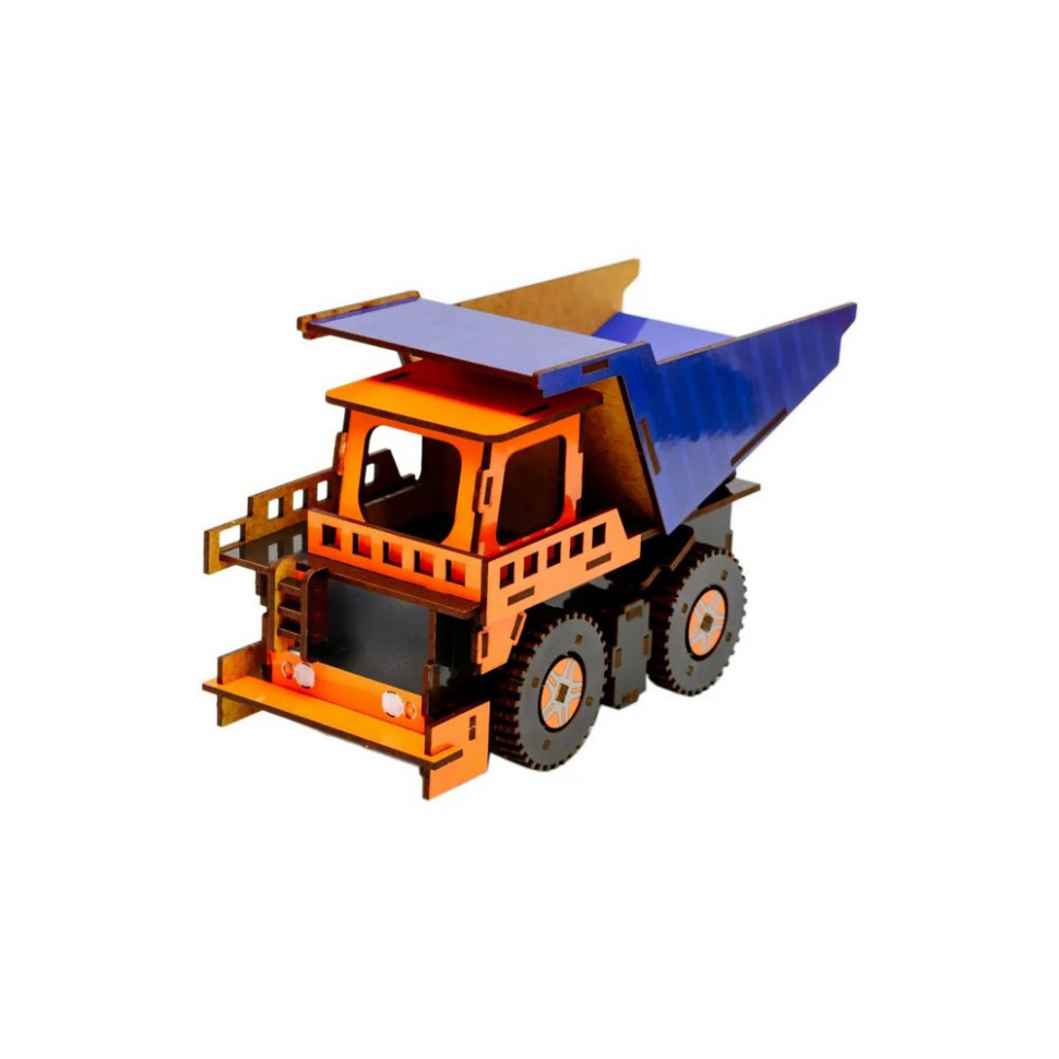 Дерев'яний 3D конструктор Самоскид, 96 деталей Дерев'яний 3D конструктор Самоскид, 96 деталей - Зображення 4