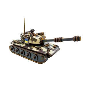 Alternative view of Дерев'яний 3D конструктор Танк, 162 деталі