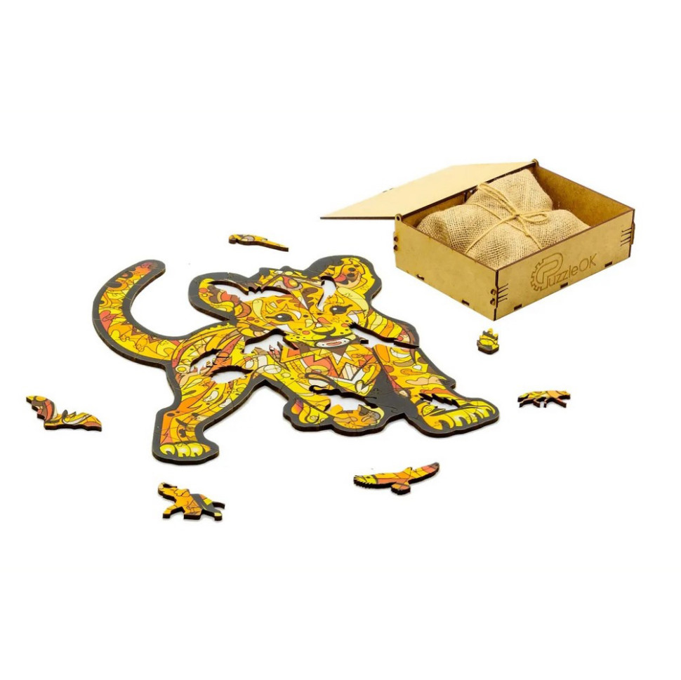 Фігурний дерев'яний пазл A4 Сімба, 78 деталей Фігурний дерев'яний пазл A4 Сімба, 78 деталей - Зображення 3