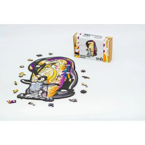 Alternative view of Фігурний дерев'яний пазл A4 Антарктичний пінгвін, 78 деталей