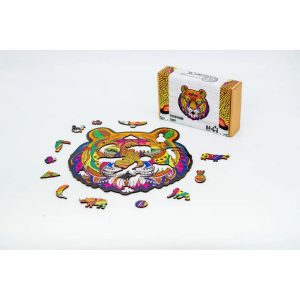 Alternative view of Фігурний дерев'яний пазл A4 Величний Тигр, 66 деталей