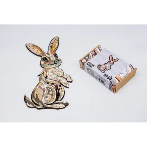 Alternative view of Фігурний дерев'яний пазл A4 Веселий Зайчик, 67 деталей