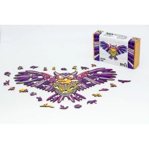 Alternative view of Фігурний дерев'яний пазл A4 Чарівна Сова, 69 деталей