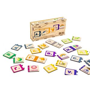 Дерев'яна дитяча головоломка з буквами