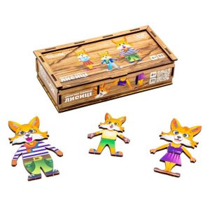 Дерев'яна настільна гра Лисички