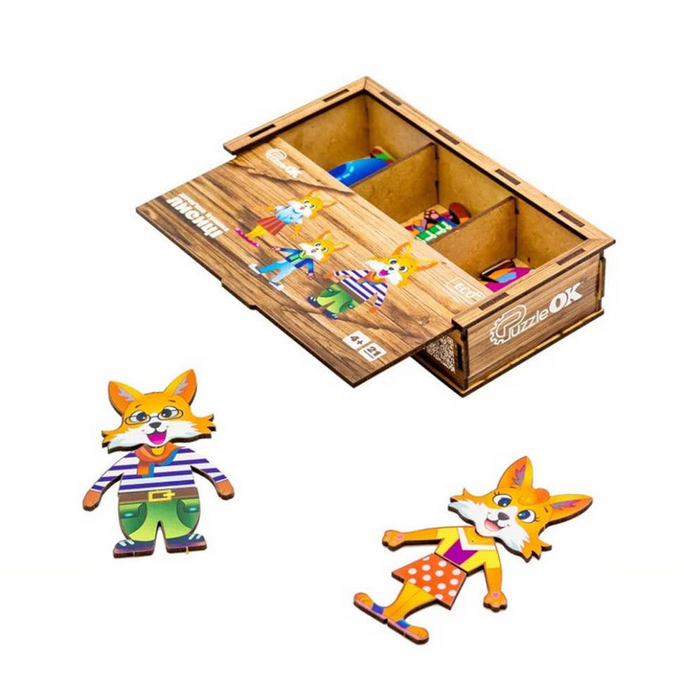 Дерев'яна настільна гра Лисички Дерев'яна настільна гра Лисички - Зображення 3