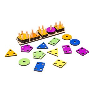 Alternative view of Дитячий дерев'яний сортер Фігури Монтессорі