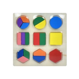 Детский деревянный сортер "Геометрика", 9 фигурок