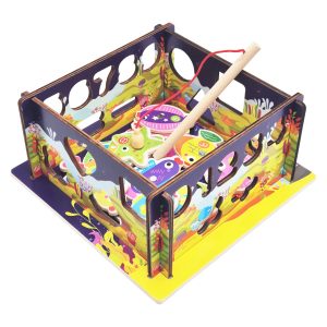 Дерев'яний сортер-рибалка "Океан" стіни-конструктор, математичний та фігурний