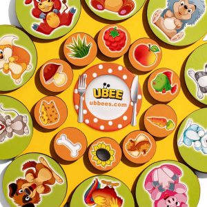 Alternative view of Деревянный детский сортер "Кто что ест" на липучках