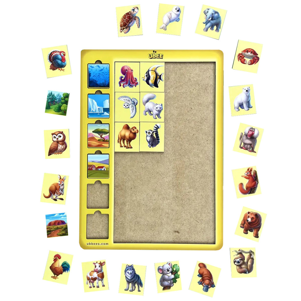 Дерев'яний дитячий сортер "Асоціації тварини" Дерев'яний дитячий сортер "Асоціації тварини" - Зображення 2