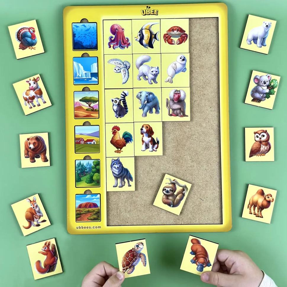 Дерев'яний дитячий сортер "Асоціації тварини" Дерев'яний дитячий сортер "Асоціації тварини" - Зображення 3