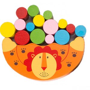 Дитяча іграшка балансир Божа корівка дерев'яна Лев