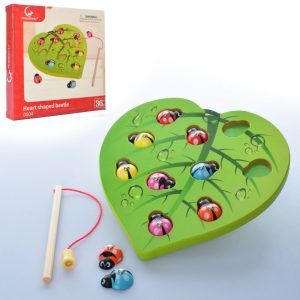 Дитяча іграшка магнітна рибалка дерев'яна