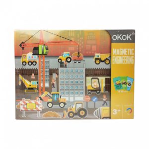 Дерев'яна іграшка Пазли магнітні Будівельний майданчик